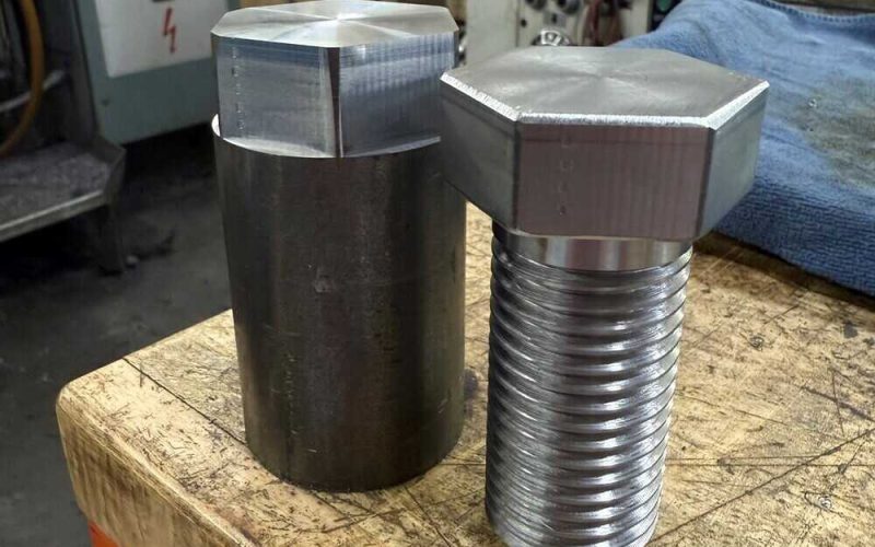 4-Axis CNC Lathe - Custom Metric bolts for eurodrive gear box